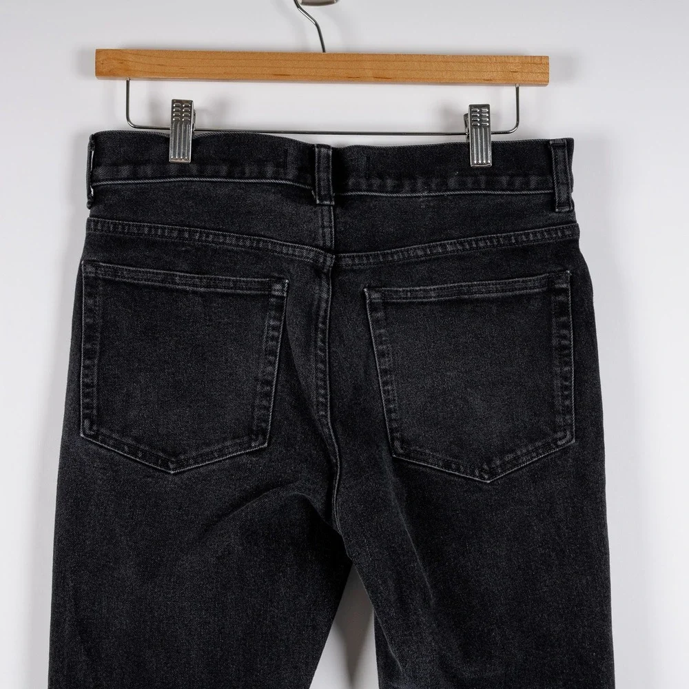 Everlane‎ Uniform The Skinny Jean Black Wash Men's Size 31x34 Organic Cotton - Picture 4 of 13